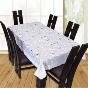 CASA FURNISHING Polyester Cloth Net Dining Table Cover for 6 Seater – (60×90 Inches)